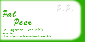 pal peer business card